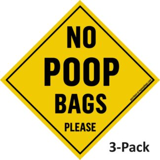 No Poop Bags Please 3-Pack