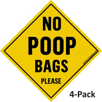 No Poop Bags Please 4-Pack